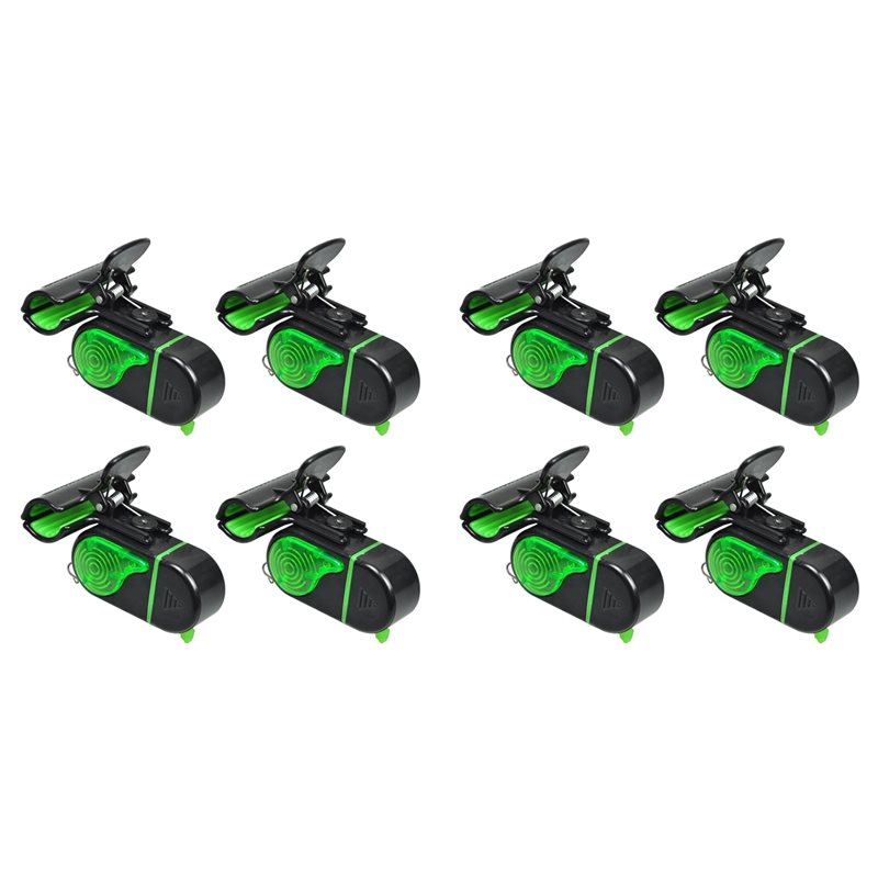 Bite Alarm - A06F-8PCS Angelbissanzeiger mit LED-Licht – Empfindliche